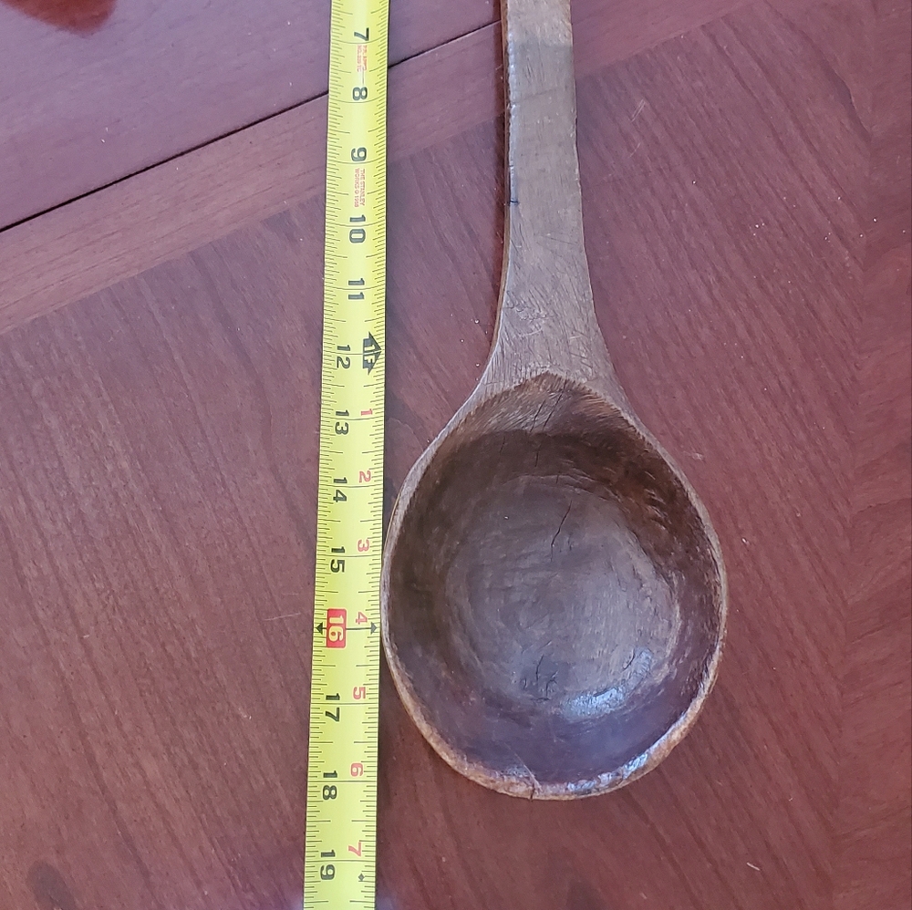 Antique wooden spoon